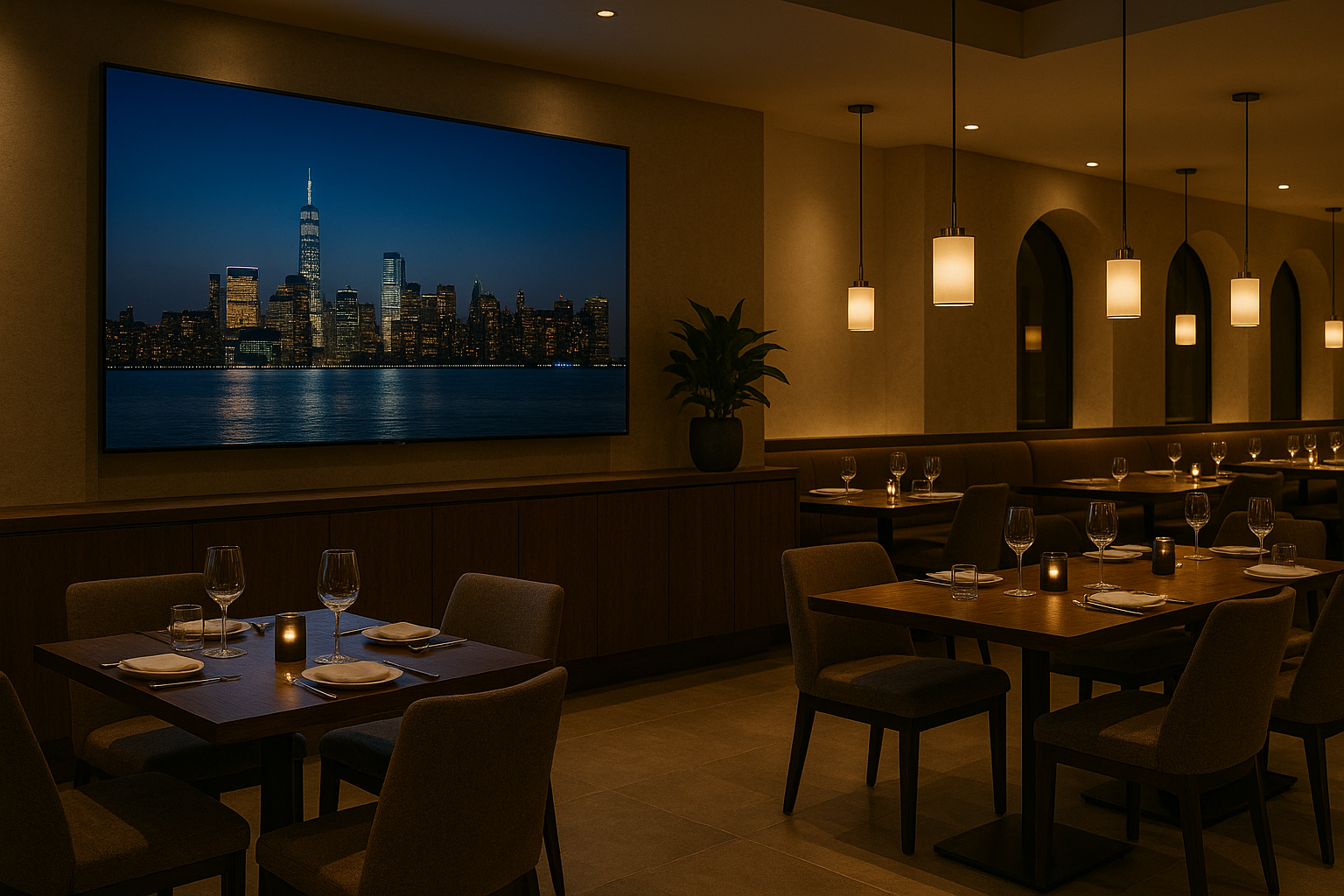 Soluciones AV comerciales Puerto Rico | Videowalls de negocios para restaurantes