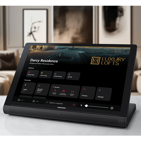 Crestron climate and security control implemented by AV Design in Condado Puerto Rico