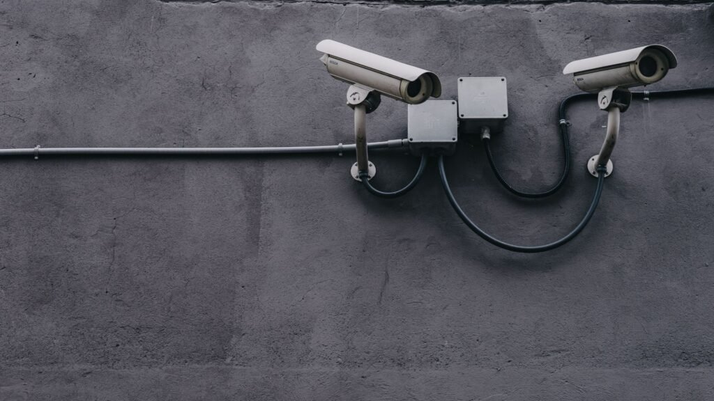 Exterior view of home with security cameras installed in Puerto Rico.